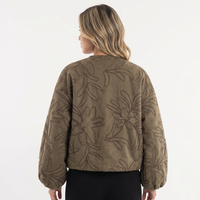 Chaqueta Piloto Ante Bordada