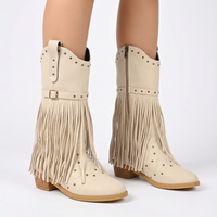 Botas Cowboy Hebilla Remaches
