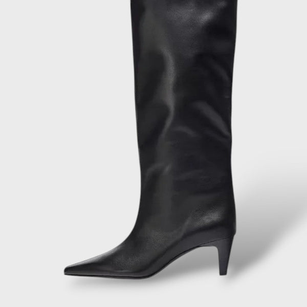 Botas Ortopédicas Caña Alta Cuero Cónico