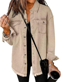 Natania | Chaqueta vaquera oversize con botones para mujer™