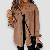 Natania | Chaqueta vaquera oversize con botones para mujer™