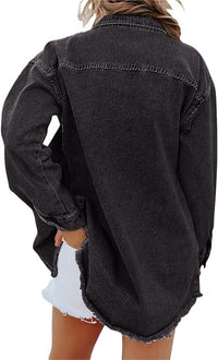 Natania | Chaqueta vaquera oversize con botones para mujer™