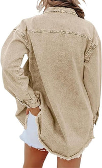 Natania | Chaqueta vaquera oversize con botones para mujer™