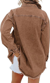 Natania | Chaqueta vaquera oversize con botones para mujer™