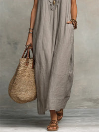 Chiara · Vestido Maxi Bohemio con Escote en V