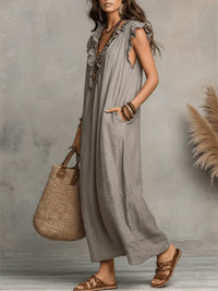 Chiara · Vestido Maxi Bohemio con Escote en V
