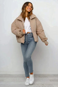 Quintina | Chaqueta acolchada corta con cremallera para mujer™