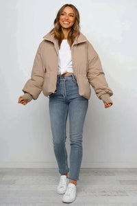 Quintina | Chaqueta acolchada corta con cremallera para mujer™