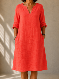 Margot · Vestido Fluido Corte Recto