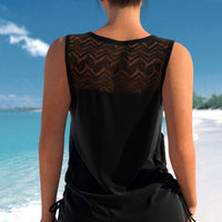 Conjunto Tankini de Dos Piezas de Talle Alto
