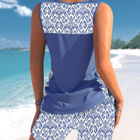 Conjunto Tankini de Dos Piezas de Talle Alto