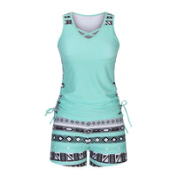 Conjunto Tankini de Dos Piezas de Talle Alto