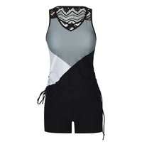 Conjunto Tankini de Dos Piezas de Talle Alto