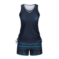 Conjunto Tankini de Dos Piezas de Talle Alto